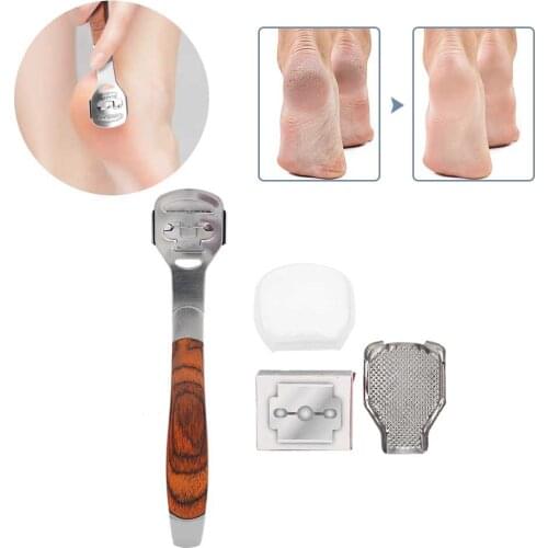 Stainless Steel Dead Skin Foot Callus Remover Foot File Planing Tool Pedicure Tool Set Pedicure Razor Home Foot Care Suppies