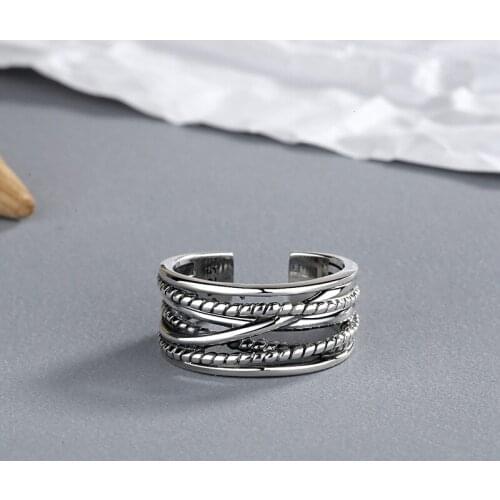Luxury Brand Multi-layer Chains Rings For Women Wedding Statement Jewelry Valentines Gifts Lover Finger Ring aneis bague femme