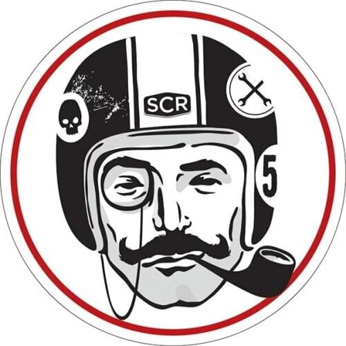 S50092# 10/13/15/17CM Personality PVC Decal for Great Gentleman Helmet Waterproof Car Sticker on Motorcycle Laptop Decorative