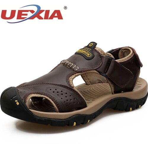 Fashion Big Size 48 Summer Leather Sandal Shoes Men Outdoor Handmade Beach Casual Male Sandalias Zapatos De Hombre Comfortable