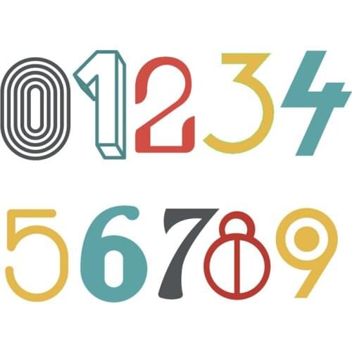 Cutting Dies Alphabet And Number Letter Stencil Number Template Dies For DIY Handmake Card Scrapbooking