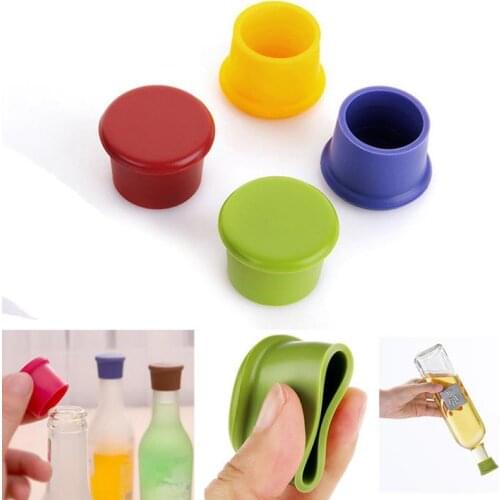 1000pcs Candy Colors silicone wine stoppers Leak free wine bottle sealers for red wine and beer bottle cap SN224