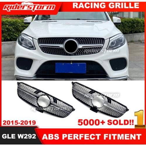 For GLE Class W166 w292 Diamond Grill 4 Matic Front Grill for mercedez benz GLE300 GLE320 GLE350 diamond grill