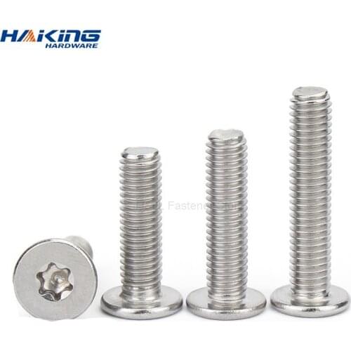 5/50pcs M1.6 M2 M2.5 M3 M4 M5 M6 M8 304 Stainless Steel CM Six-Lobe Torx Ultra Thin Super Low Flat Wafer Head Screw Bolt