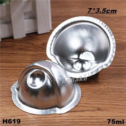 5pcs/lot) 75ml nut fruit shape aluminium alloy tart mold jelly pudding molding gelatin mould fondant candy cake moulds DIY