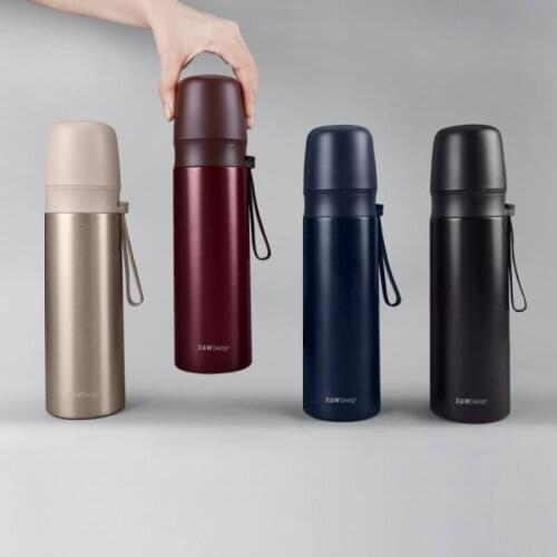 500ml Double Wall Stainless Steel Thermos Vacuum Insulated Cup Portable Thermal Cup Car Travel Vacuum Flask
