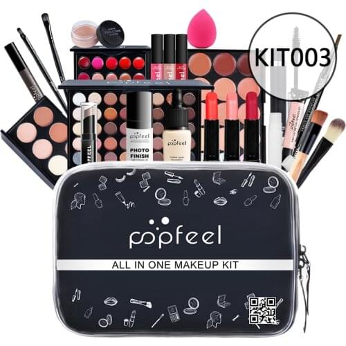 8-24pcs Full Professional Makeup Kit With Bag Eyeshadow Lipstick Quality Woman Gift Child Cosmetic Set Birthday Gift TSLM1