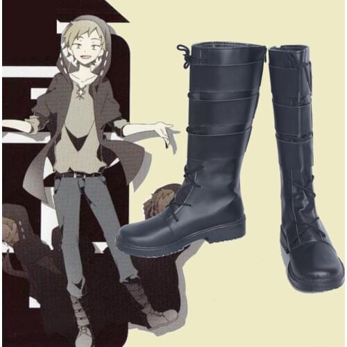 Anime MekakuCity Actors Cosplay Shoes Boots Kano Shuuya Cosplay Shoes Halloween Party Daily Leisure Shoes