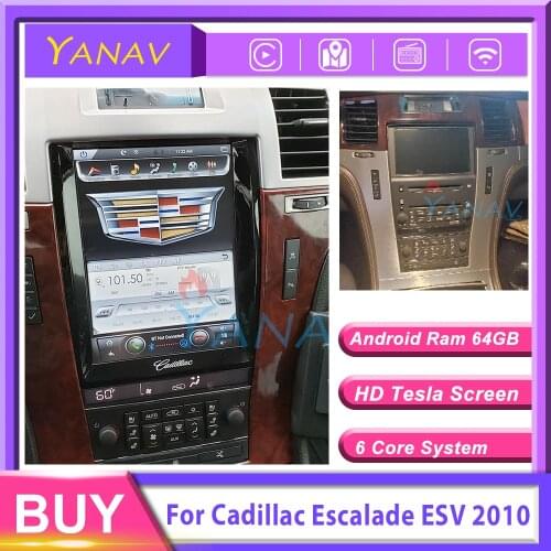 Car Multimedia Player px6 tesla Screen Stereo Audio autoradio Head unit For Cadillac escalade ESV 2010 GPS Navig 2 din receiver