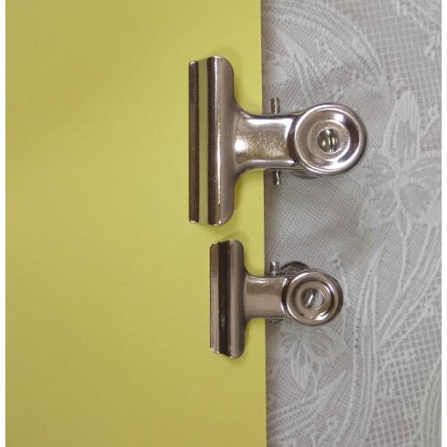 Free Shipping(30pcs/lot) 30mm round metal Grip Clips silver Bulldog clip Stainless steel ticket clip stationery