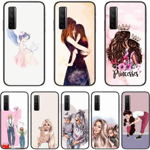 Mother angel Phone Case For Huawei Nova p10 lite 7 6 5 4 3 Pro i p Smart ZBlack Etui 3D Coque Painting Hoesje