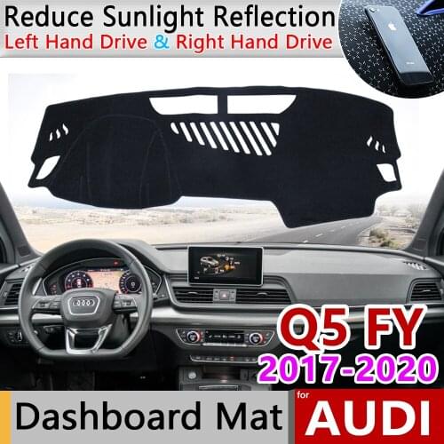 For Audi Q5 II 2017 2018 2019 2020 FY Car Dashboard Cover Avoid Light Pad Instrument Rug Platform Mat Protect Carpet Accessories