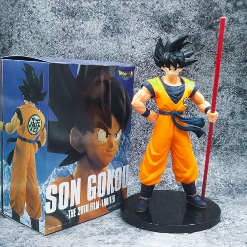 Dragon Ball Z Son Goku Anime Action Figure 20th Anniversary Figurine PVC Toys Model Statue Super DBZ Black Hair Goku Brinquedos