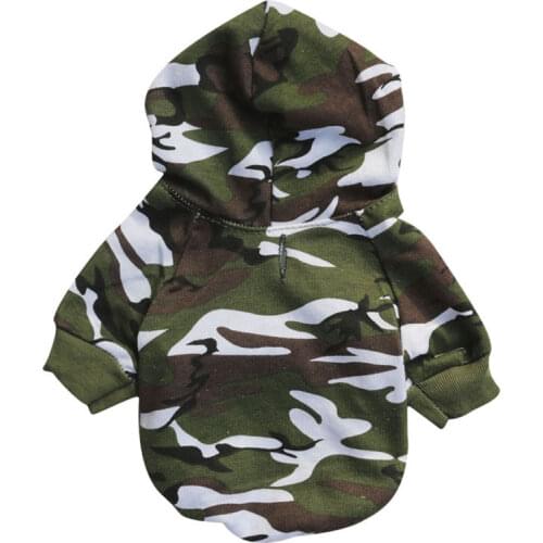 Cotton Pet Dog Coat Camouflage Cat Winter Dog Puppy Winter Padded Clothes Jacket Puppy Small Dog Hoodies Army Military Costume