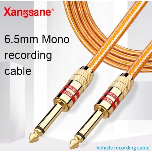 Xangsane Audiophile 6.5mm mono dual recording cable CD/AUX/car audio dual recording cable Pure HiFi video cable