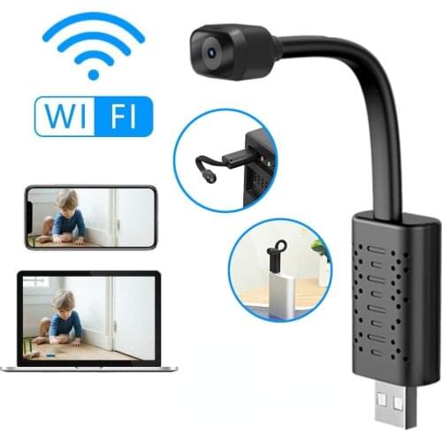 Surveillance Cameras With Wifi Mini Camera IP USB Full HD 1080P P2P CCTV SD Card Cloud Storage Smart AI Human Detection