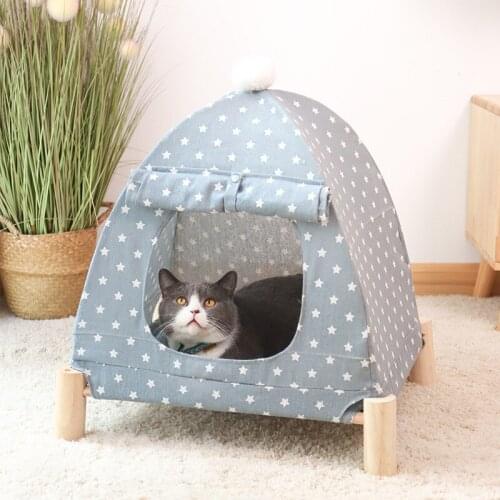 Multifunction Cat Bed Tent Camping Bed Summer Small Dogs Hammock Window Removable and Washable Breathable Cat House Pet Supplies