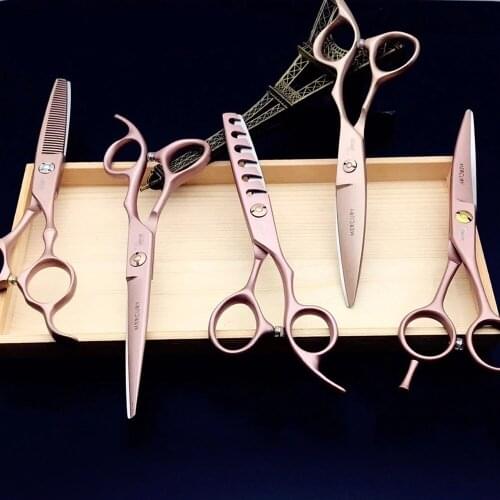 6.0 Top Professional Hair Scissors Set Cutting Barber Salon Haircut Thinning Shear Hairdressing Hair Tools Hair Cutting Scissors