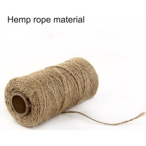 Natural Jute DIY Scrapbooking 100m Woven Ropes Twine Burlap String Hemp Rope Florists Party Wedding Gift Wrapping Cords Thread