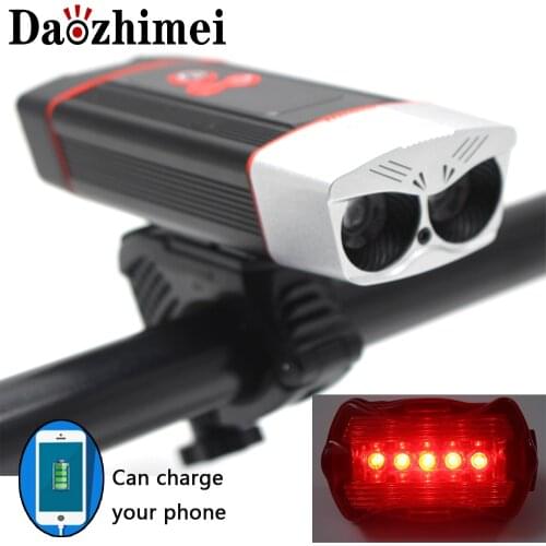 Rainproof USB Bicycle Lights Intelligent LED Display Front Headlight 2000 Lumens 5 Modes Cycling Lamp MTB Road Bicycle Lamp