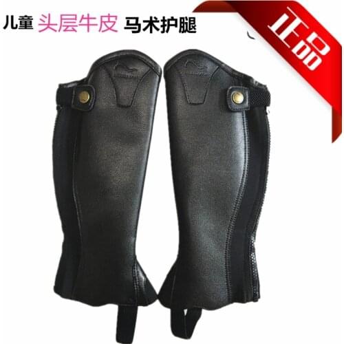 New Wear-resistant Comfortable Professional Child Adult Riding Leggings Cowhide Equestrian Supplies Equestrian Protective Gear