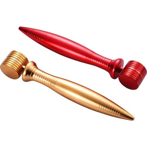 2020 newest Electroplating gold color derma roller hair growth titanium 480 Needles Titanium for face anti-aging dermaroller