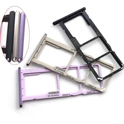 New Compatible For Huawe Honor 8C SIM Card Tray Holder Slot Adapter Socket Reader