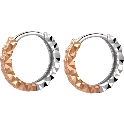 New Arrival AU750 Gold Earrings Women Hoop Earrings