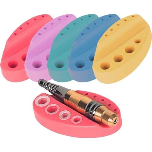 Oval Silicone Tattoo Tool Pen Holder Stand For Microblading Pigment Ink Cup Machine Permanent Makeup Tattoo Accessories