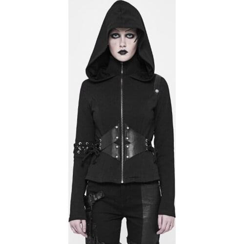 Женские толстовки с капюшоном PUNK RAVE China At AliExpress