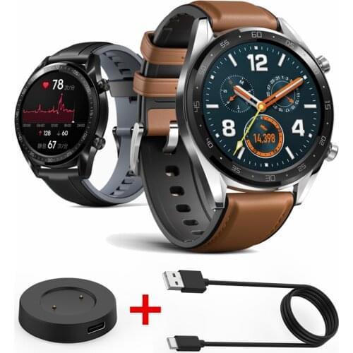Strap For Huawei Watch GT Charger Silicone Watch Band For Honor Watch Magic 22mm Leather Bracelet For Huawei GT Active Straps