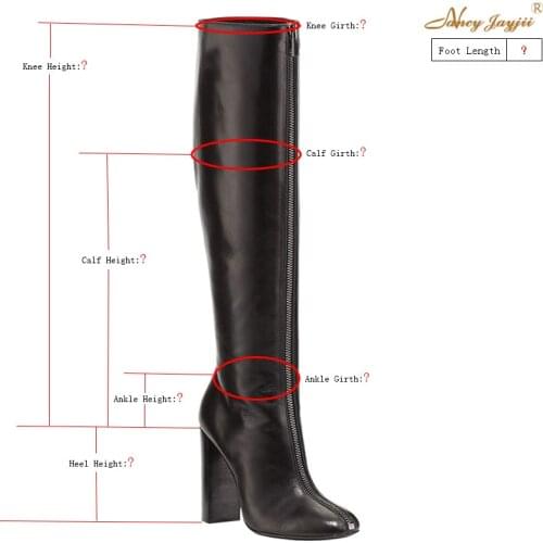 Customize Genuine Leather Kid Suede Woman Knee High Boots Long Black Red Beige Custom Made Rivets Lace Up Ladies Shoes Real Zip