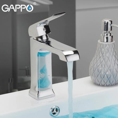 GAPPO Basin Faucets chrome waterfall faucet Deck mount basin mixer brass faucet taps bath mixer tap bathroom basin torneira