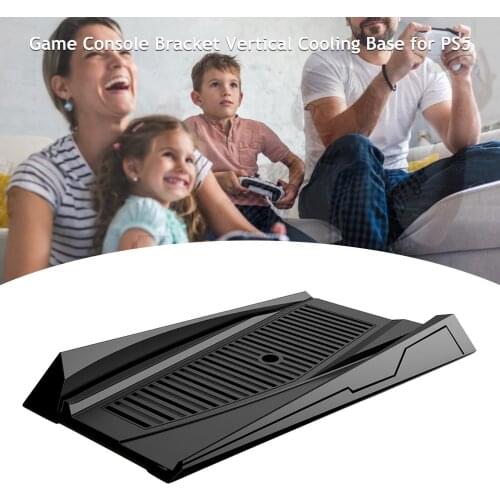 Game Console Vertical Stand For PlayStation 5 PS5 Console Cooling Vent Base Durable Stable Black ABS Bracket Accessories