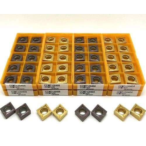 CCMT120404 CCMT120408 VP15TF/UE6020 /US735 Stainless Steel Cutting Tools Carbide Inserts lathe tools high quality turning insert