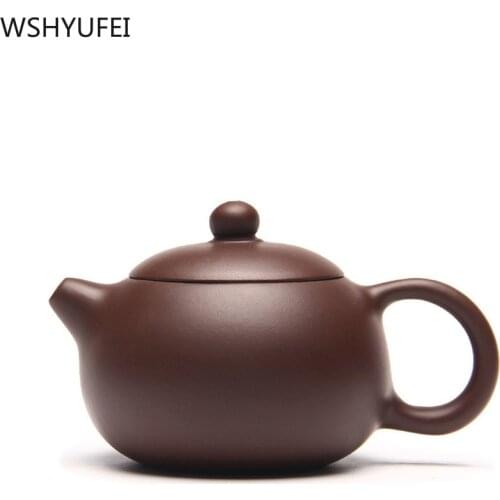 WSHYUFEI Yixing purple clay teapot Chinese tea pot filter xishi teapots Raw ore Purple mud handmade Tea set customized 120ml