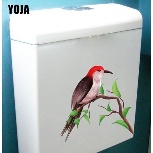 YOJA 20.9X21.6CM Birds On Branches Home Wall Sticker Decor Toilet Decal Creative Art T3-1193