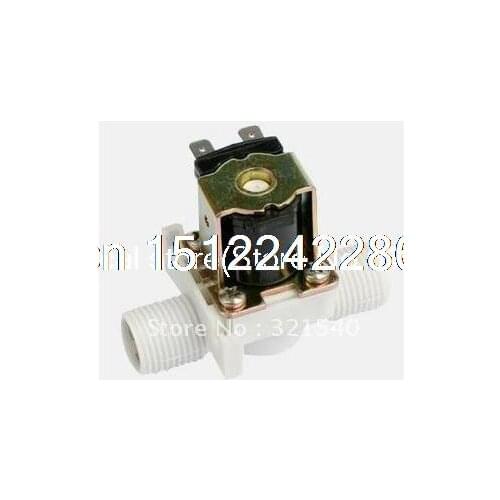 1/2 "BSPP 2-way nylon plastic gravity solar normally closed solenoid valve 220 vac air gas water machine washing machine