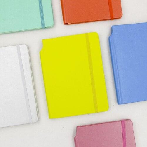 1pcs Korea Creative Stationery Candy-colored Bandage Leather Notepad Travel Book Calendar Notebook
