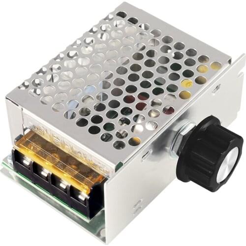 4000W 1PC 220V AC SCR Motor Speed Controller Module Voltage Regulator Temperature Dimmer for Electric Furnace Water Heater