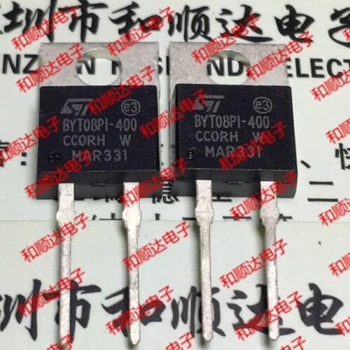 10pcs/lot BYT08PI-400 New Spot TO-220 Fast 400V 20A