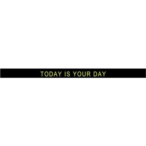 300pcs Motivational Black TODAY IS YOUR DAY Silicone Bracelets Rubber Wristbands Free Shipping by DHL