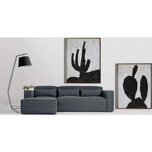 Set Of 2 Cactus Painting Large Canvas Wall Art Set Of 2 Cactus Art Abstract Landscape Painting Succulent Art Home Decor