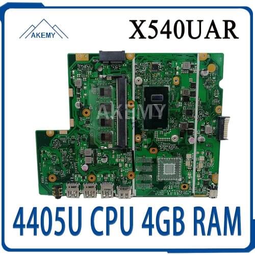 Akemy X540UV REV 2.0 Laptop Motherboard For Asus X540UB X540UBR X540UA X540UAR MainBoard Tested W/ 4405U 2.1GHz CPU 4GB RAM