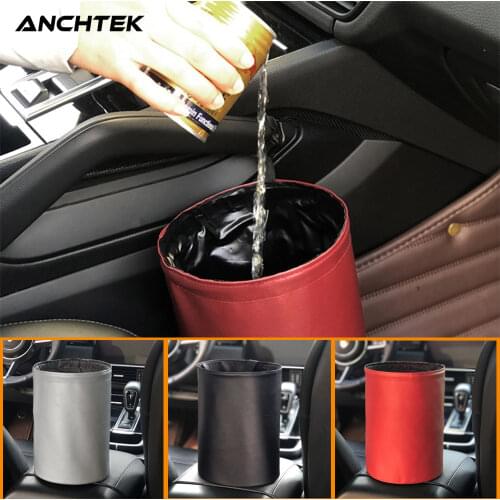 Car Storage Busket Interior Rubbish Container For Waste Organizer Holder Universal Garbage Can Trash Bin Folding Car Organizer