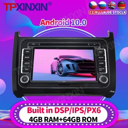 Android10 PX6 For Volkswagen Polo 2015 - 2017 Car Radio Multimedia Video Recoder Player Navigation GPS Accessories Auto 2din dvd