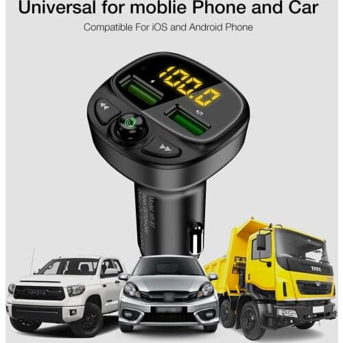 Vehicle Mounted Bluetooth QC 3.0 15W Car Charger Fast Charging Wholesale FM Player