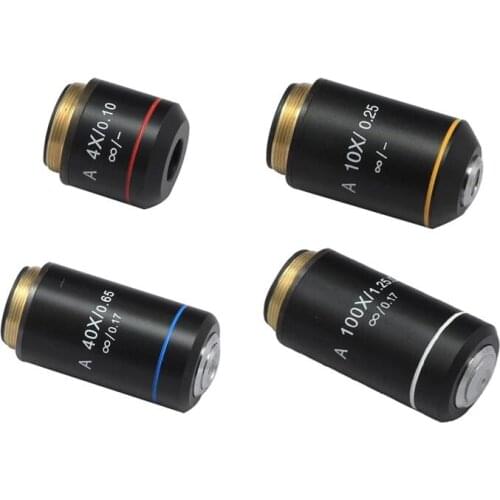 4X 10X 40X 100X Infinity Biological Microscope Achromatic Objective Lens Olympus Biomicroscope UIS2 infinity Optical System