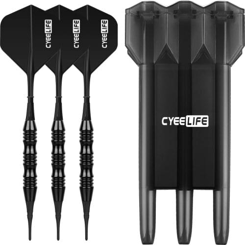CyeeLife 18g Soft tipped Darts Professional Indoor plastic tip Darts Set For Electronic Dartboard Games Plastic storage box