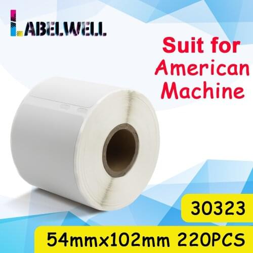 Labelwell 1Roll Shipping Sticker 30323 label 54mm*102mm 220pcs Thermal Paper compatible for DYMO LabelWriter 450 450 Turbo 4XL